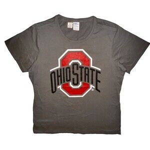 Ohio State Buckeyes Womens X-Large Gray T- Shirt Tee Port Company College Grey